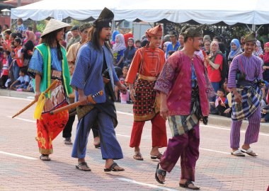 Kuantan-Ağustos 31:Malaysians katılmak Ulusal günü yürüyüşü, ce