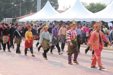 Kuantan-Ağustos 31:Malaysians katılmak Ulusal günü yürüyüşü, ce