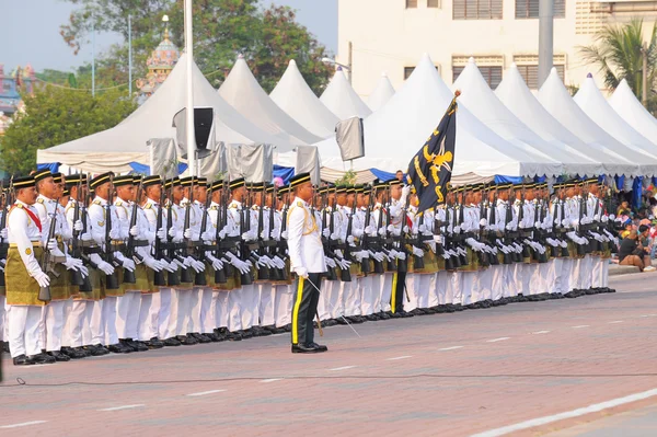 Malaysia berpartisipasi dalam parade Hari Nasional . — Stok Foto
