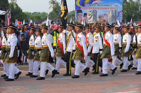 Malajsijec účastní národní den parade. — Stock fotografie