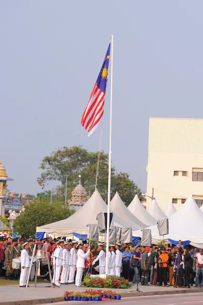 Куантан-Серпень 31:Malaysians брати участь у Національний день параду, ce — стокове фото
