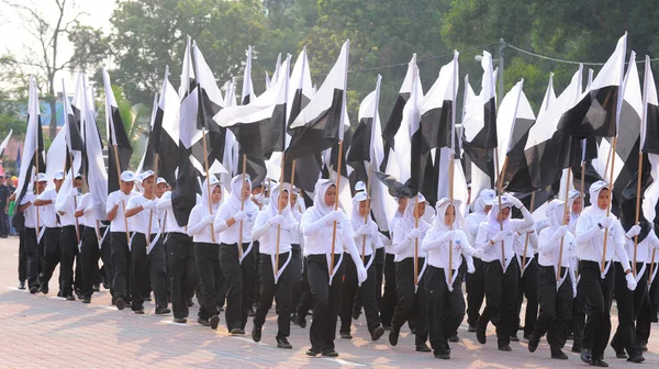 Kuantan-Ağustos 31:Malaysians katılmak Ulusal günü yürüyüşü, ce — Stok fotoğraf