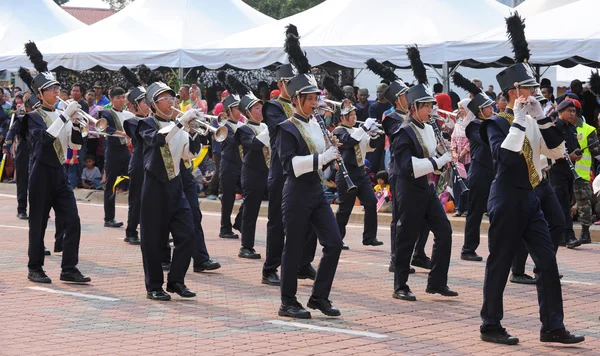 关丹 Aug 31:Malaysians 参加国庆阅兵，在 2015 年 8 月 31 日在关丹，彭亨，马来西亚庆祝独立 58 周年. — 图库照片