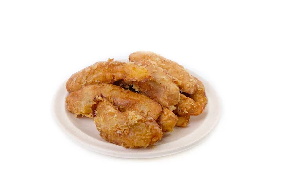 Gebratene Banane (Pisang Goreng), traditioneller Snack in Malaysia und — Stockfoto