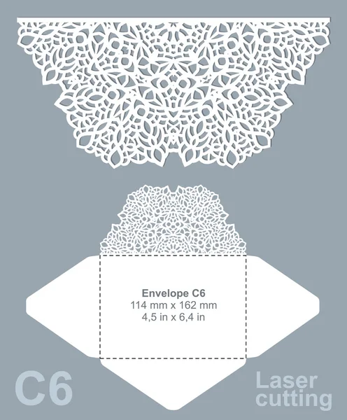 Vektör kalıp zarf şablonu kesme