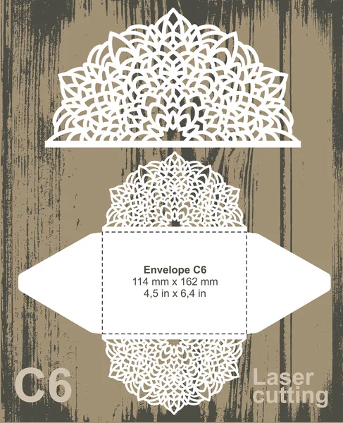 Vektör kalıp zarf şablonu kesme