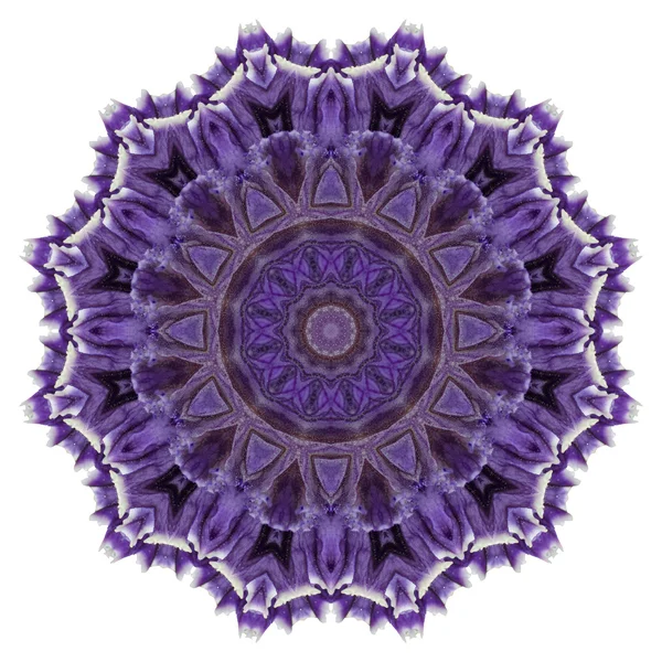 Mandala flor aislada sobre fondo blanco — Foto de Stock