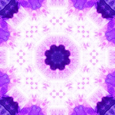 Konsantrik çiçek Merkezi makro yakın çekim. Mandala farklı renk seçenekleri sunan tasarım