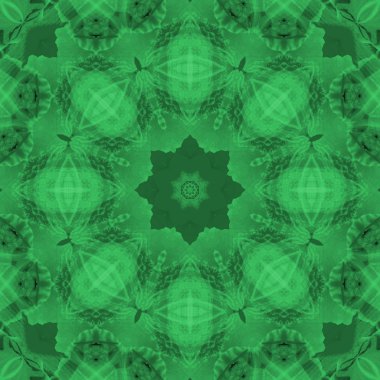 Konsantrik çiçek Merkezi makro yakın çekim. Mandala farklı renk seçenekleri sunan tasarım