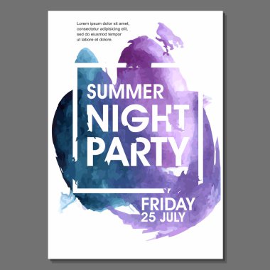 Yaz gecesi parti el ilanı