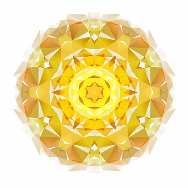 Mandala flor aislado — Archivo Imágenes Vectoriales