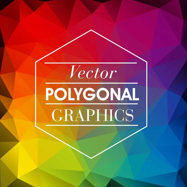Fundo de mosaico poligonal colorido — Vetor de Stock