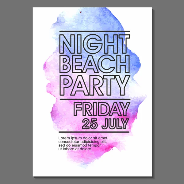 Yaz gecesi parti el ilanı