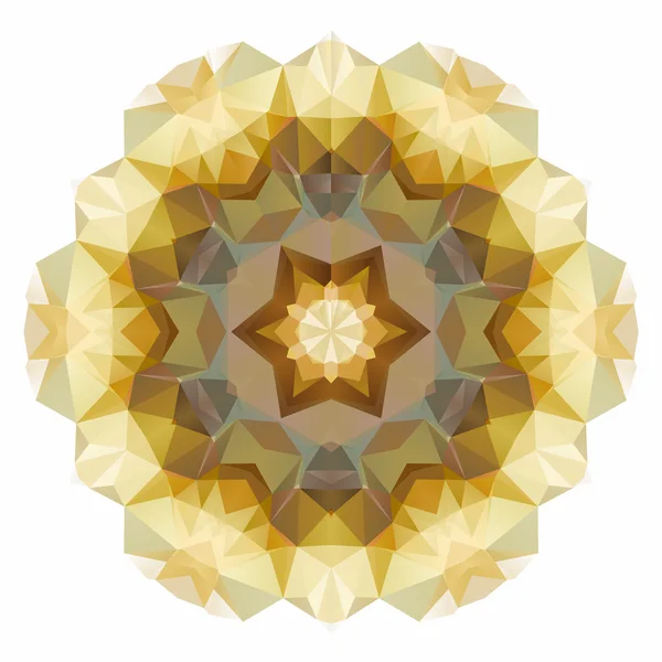 Mandala flor aislado — Vector de stock