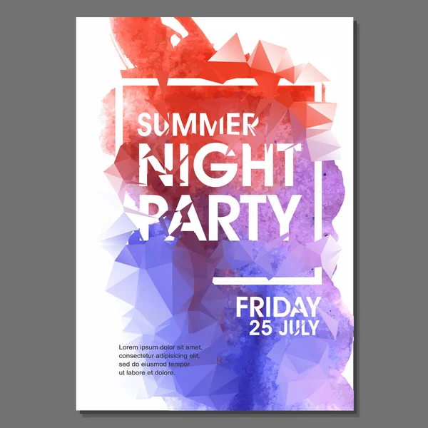 Yaz gecesi parti el ilanı