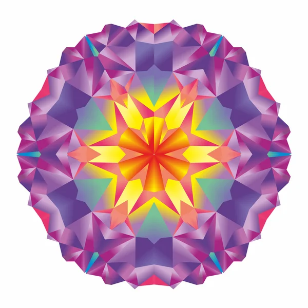 Hermosa flor mandala — Vector de stock