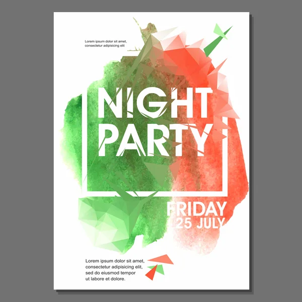 Yaz gecesi parti el ilanı