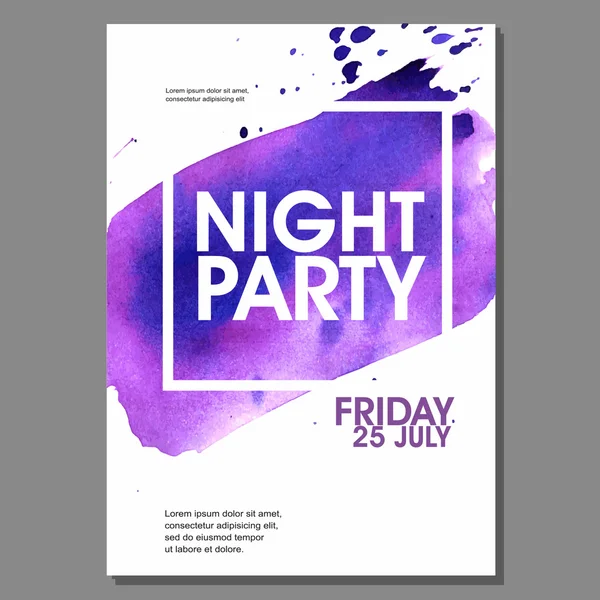 Yaz gecesi parti el ilanı