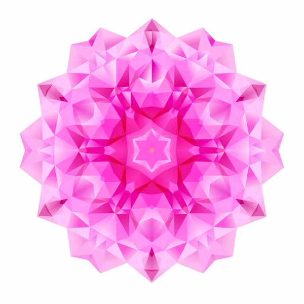 Hermosa flor mandala — Vector de stock