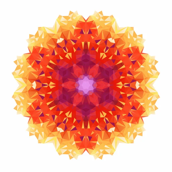 Hermosa flor mandala — Archivo Imágenes Vectoriales