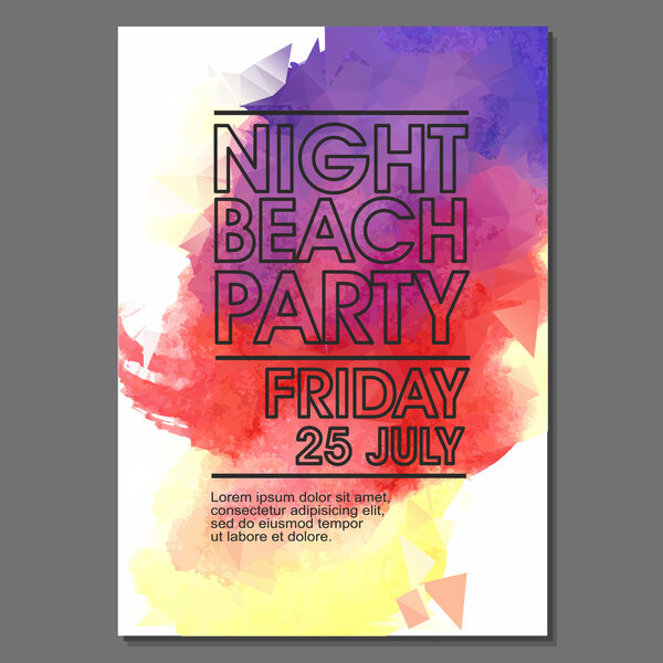Summer Night Party  Flyer
