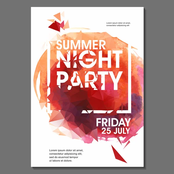 Yaz gecesi parti el ilanı