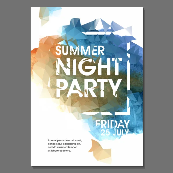 Yaz gecesi parti el ilanı