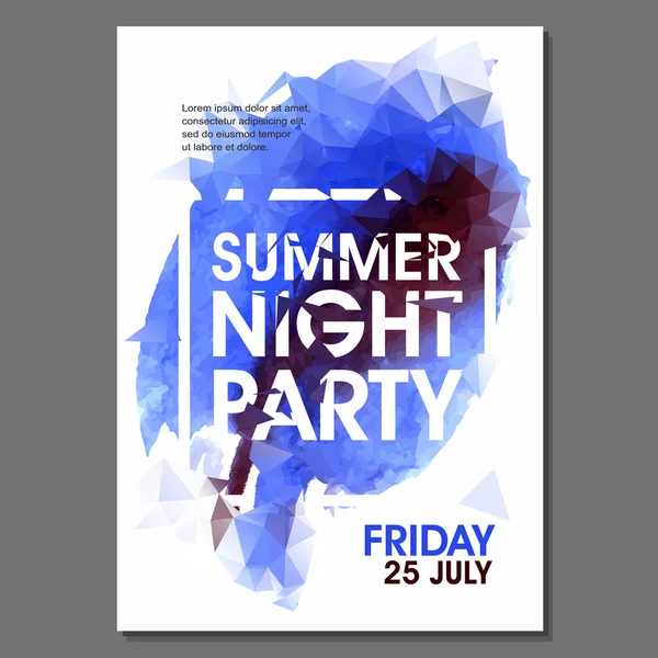 Yaz gecesi parti el ilanı