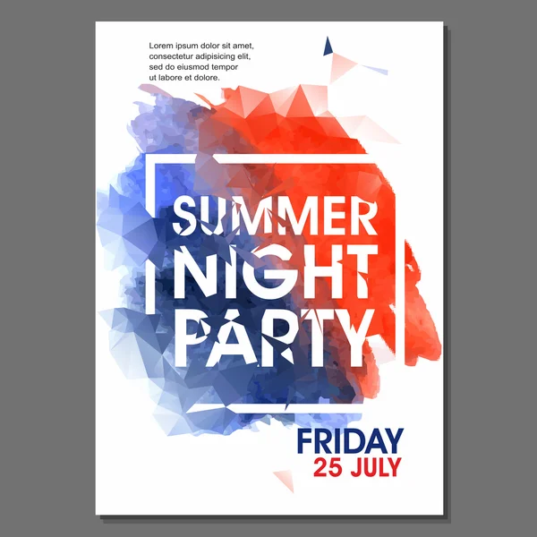 Yaz gecesi parti el ilanı