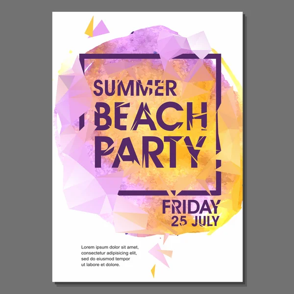 Yaz gecesi parti el ilanı