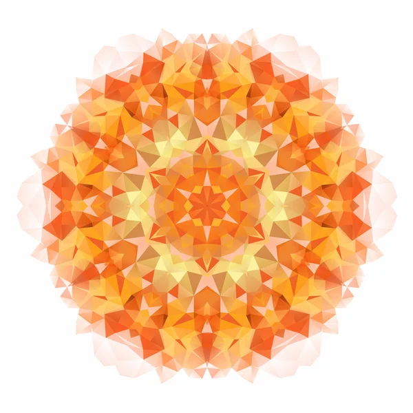 Mandala fleur isolé — Image vectorielle