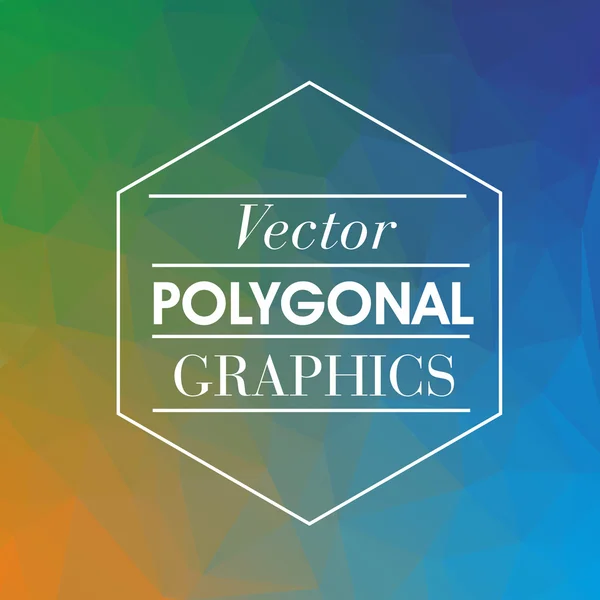 Farverig polygonal mosaik baggrund – Stock-vektor