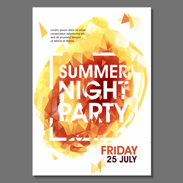 Yaz gecesi parti el ilanı