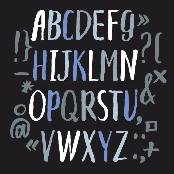 Μοντέρνο αλφάβητο γραμμάτων — Διανυσματικό Αρχείο