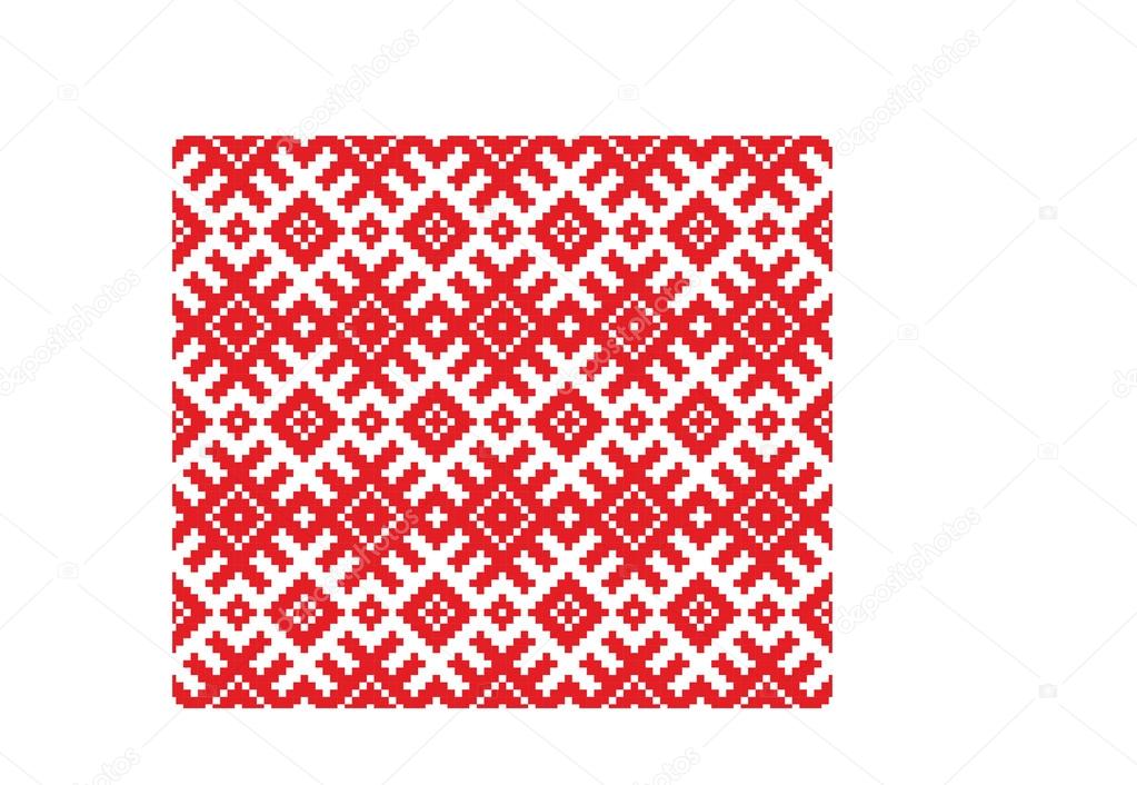 Belorussian ethnic ornament  pattern