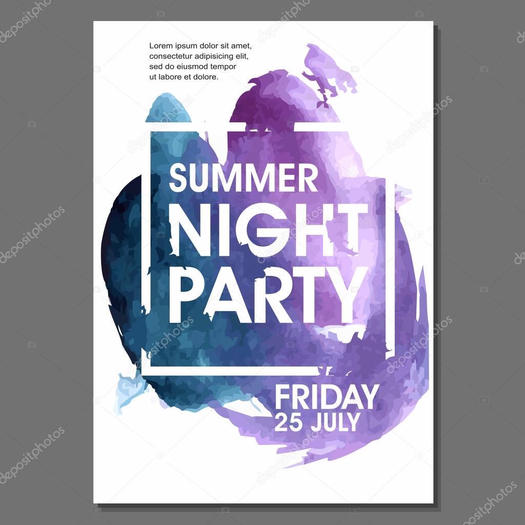 Summer Night Party Flyer