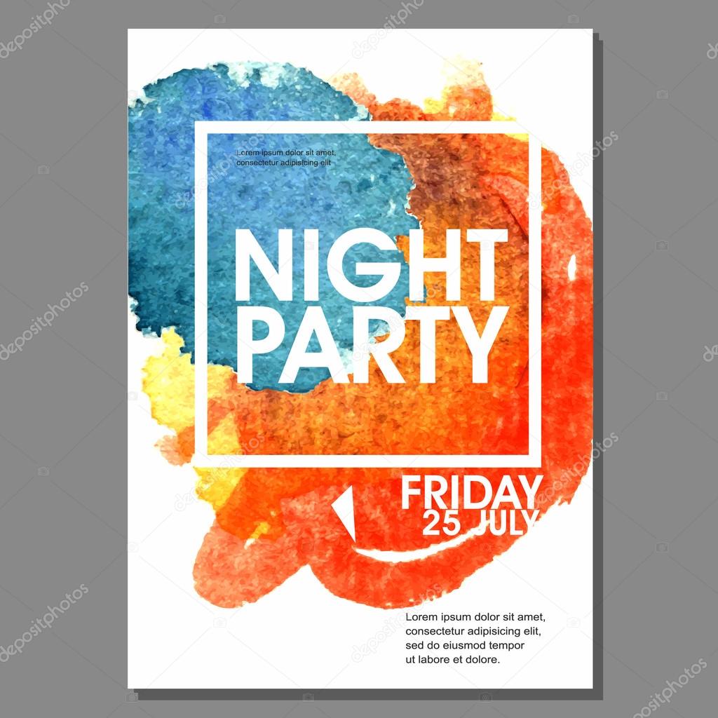 Summer Night Party Flyer