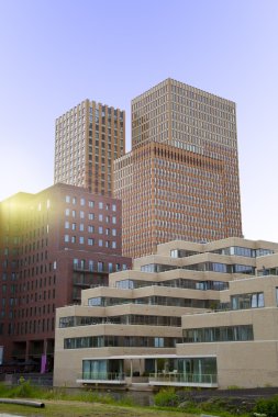 Amsterdam, Hollanda birkaç ofis binaları, görüntüleme