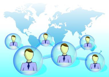 Dünya Haritası ile sosyal ağın çizimi