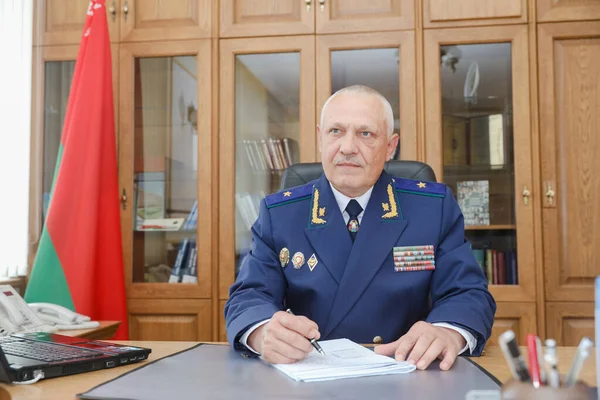 Minsk Belarus Oktober 2020 Oleg Lawruchin Chefankläger Von Minsk — Stockfoto