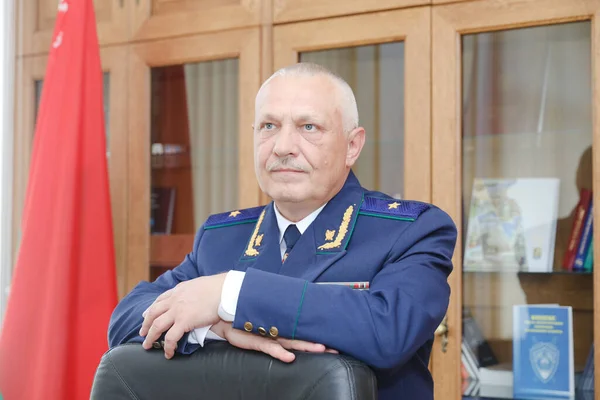 Minsk Belarus Outubro 2020 Procurador Geral Minsk Oleg Lavrukhin — Fotografia de Stock