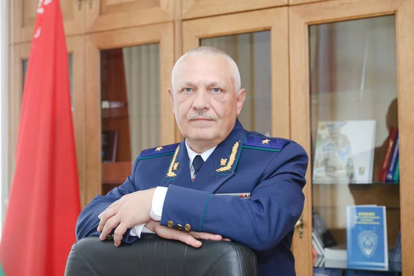 Minsk Belarus Outubro 2020 Procurador Geral Minsk Oleg Lavrukhin — Fotografia de Stock