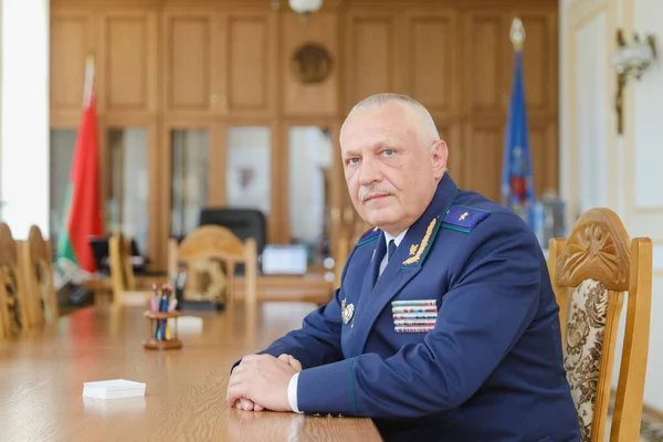 Minsk Belarus Październik 2020 Prokurator Generalny Mińska Olega Ławrukhina — Zdjęcie stockowe