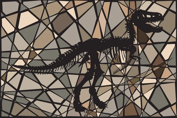 Fósil de dinosaurio — Archivo Imágenes Vectoriales