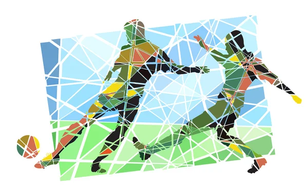 Mosaico de fútbol — Archivo Imágenes Vectoriales