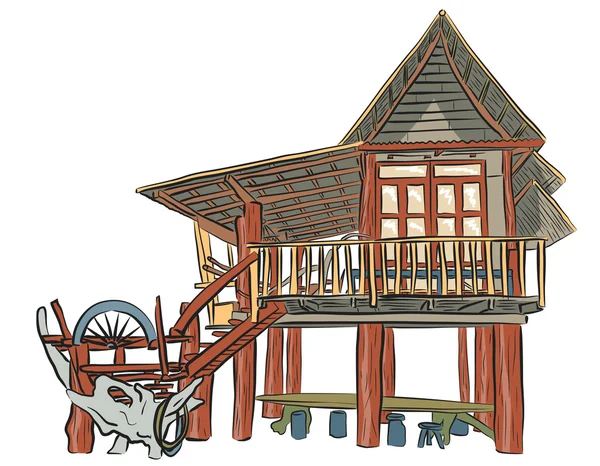 Rustic building — Stock Illustration Rustic building Royalty Free Stock Illustrations