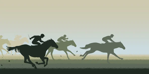 Course de chevaux — Image vectorielle