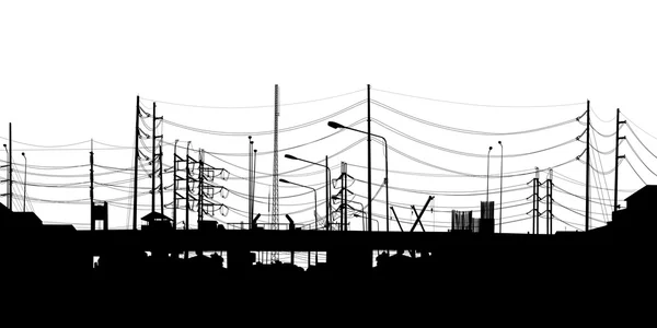 Urbaner Vordergrund — Stockvektor