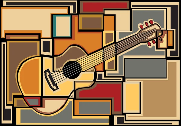 Mosaico di chitarra — Vettoriale Stock