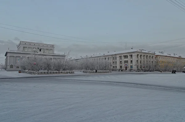 Vorkuta no inverno — Fotografia de Stock